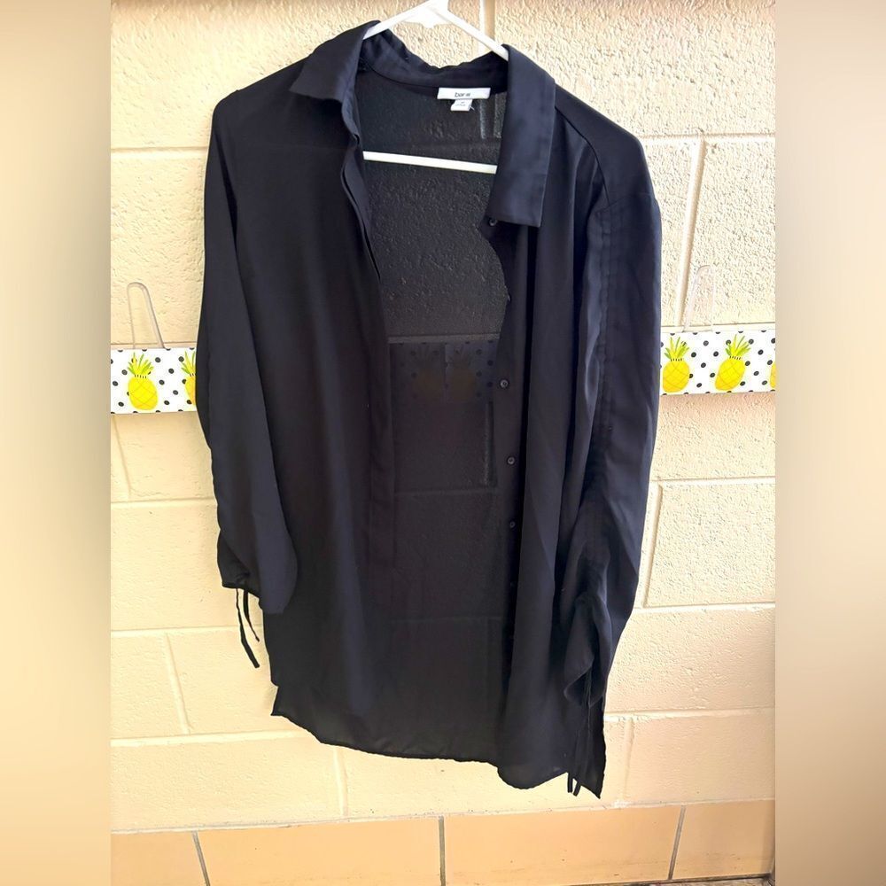Black button down shirt by bar III